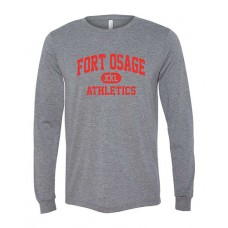 Fort Osage 2022 Boosters ATHLETICS Bella Canvas Long-Sleeve Tee (Grey Triblend)