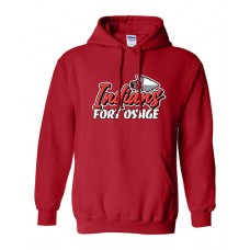 Fort Osage 2022 Boosters INDIANS Hoodie Sweatshirt (Red)