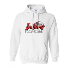 Fort Osage 2022 Boosters INDIANS Hoodie Sweatshirt (White)