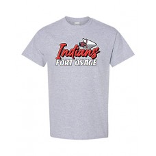 Fort Osage 2022 Boosters INDIANS Short-sleeved Tee (Sport Grey)