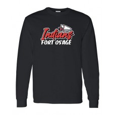 Fort Osage 2022 Boosters INDIANS Long-sleeved Tee (Black)