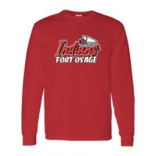 Fort Osage 2022 Boosters INDIANS Long-sleeved Tee (Red)