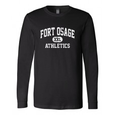 Fort Osage 2022 Boosters ATHLETICS Bella Canvas Long-sleeved Tee (Black)