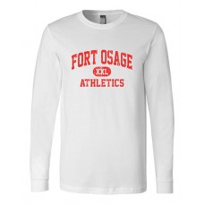 Fort Osage 2022 Boosters ATHLETICS Bella Canvas Long-sleeved Tee (White)