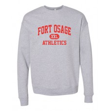 Fort Osage 2022 Boosters ATHLETICS Bella Crewneck Sweatshirt (Athletic Heather)