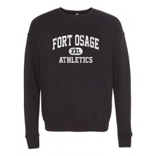 Fort Osage 2022 Boosters ATHLETICS Bella Crewneck Sweatshirt (Black)