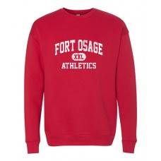 Fort Osage 2022 Boosters ATHLETICS Bella Crewneck Sweatshirt (Red)