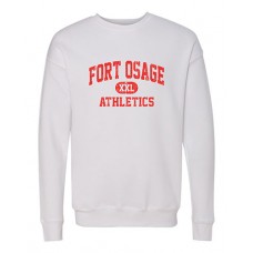 Fort Osage 2022 Boosters ATHLETICS Bella Crewneck Sweatshirt (White)