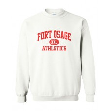 Fort Osage 2022 Boosters ATHLETICS Crewneck Sweatshirt (White)