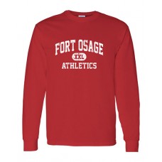 Fort Osage 2022 Boosters ATHLETICS Long-sleeved Tee (Red)