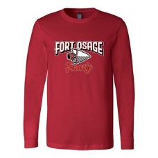 Fort Osage 2022 Boosters FAMILY Bella Canvas Long-sleeved Tee (Red)