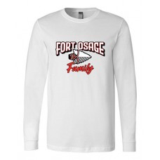 Fort Osage 2022 Boosters FAMILY Bella Canvas Long-sleeved Tee (White)