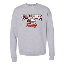 Fort Osage 2022 Boosters FAMILY Bella Crewneck Sweatshirt (Athletic Heather)