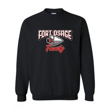 Fort Osage 2022 Boosters FAMILY Crewneck Sweatshirt (Black)