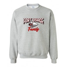 Fort Osage 2022 Boosters FAMILY Crewneck Sweatshirt (Sport Grey)