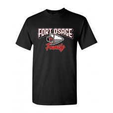 Fort Osage 2022 Boosters FAMILY Short-sleeved Tee (Black)