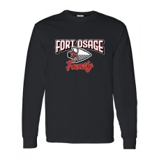 Fort Osage 2022 Boosters FAMILY Long-sleeved Tee (Black)