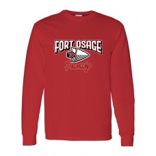 Fort Osage 2022 Boosters FAMILY Long-sleeved Tee (Red)