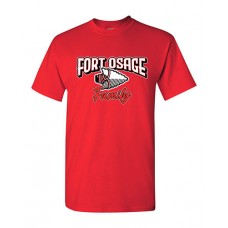 Fort Osage 2022 Boosters FAMILY Short-sleeved Tee (Red)