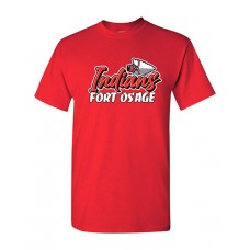 Fort Osage 2022 Boosters INDIANS Short-sleeved Tee (Red)