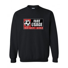 Fort Osage 2022 Soccer Crewneck Sweatshirt (Black)