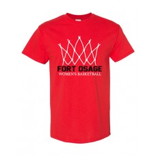 Fort Osage 2023 Women's Basketball Short-sleeved T (Red)