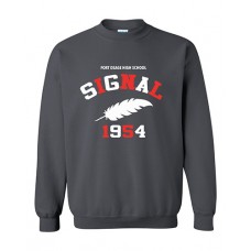 Fort Osage 2023 Media SIGNAL Crewneck Sweatshirt (Charcoal)