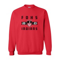 Fort Osage 2023 Soccer Crewneck Sweatshirt (Red)