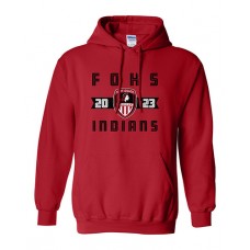 Fort Osage 2023 Soccer Hoodie Sweatshirt (Red)