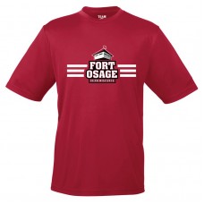 Fort Osage 2023 Track (DISTANCE) Dry-fit Short-sleeved T (Red)
